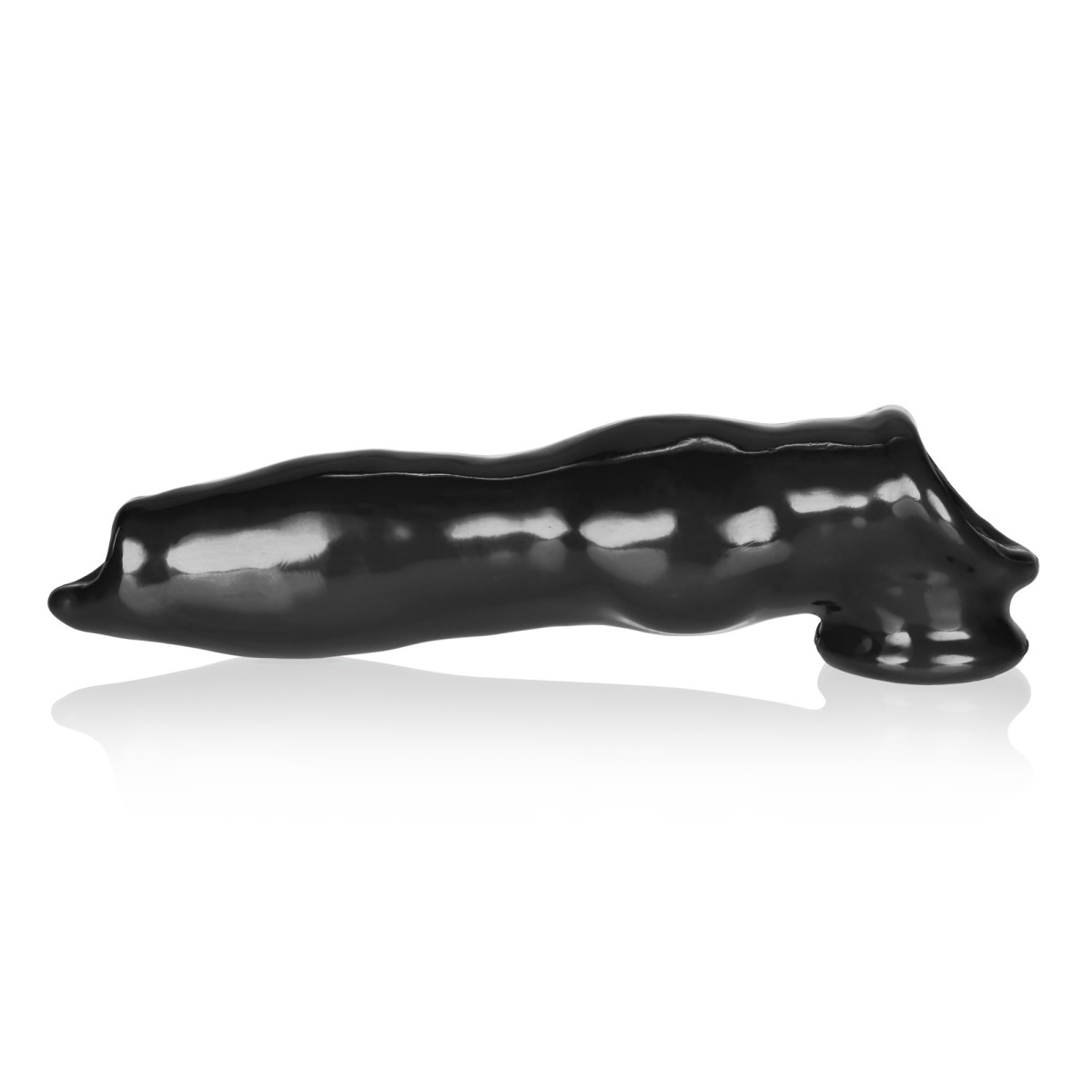 Psí návlek na penis Oxballs Fido černý, návlek na penis ve tvaru psího penisu 22 x 3,5–6,5 cm