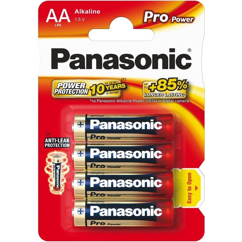 Panasonic AA LR6 1,5 V Pro Power, tužkové AA baterie (4 ks)