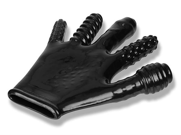 Oxballs Finger Fuck Textured Glove, rukavice pro stimulaci análu a masturbaci