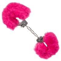 Plyšová pouta CalExotics Ultra Fluffy Furry Cuffs růžová