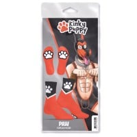 Kinky Puppy Paw Socks Orange