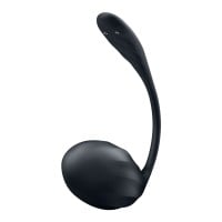 Vibračné vajíčko Satisfyer Ribbed Petal Black