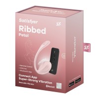 Vibračné vajíčko Satisfyer Ribbed Petal Black