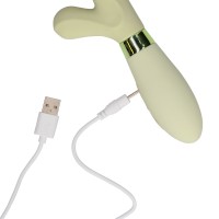 Vibrátor Loveline Silicone Rabbit Misty Green