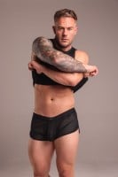 Sukrew Net Shorts Nightlife Black