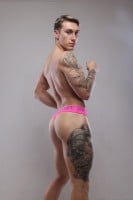 Pánská tanga Sukrew Classic Thong Shocking Pink