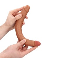 Oboustranné dildo RealRock Straight Slim Double 12″ Tan