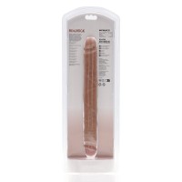 Obojstranné dildo RealRock Straight Slim Double 12″ Tan