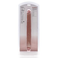 Oboustranné dildo RealRock Straight Slim Double 14″ Tan