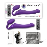 Vibrační strapless dildo Strap-on-me M fialové