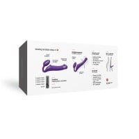 Vibračné strapless dildo Strap-on-me M fialové