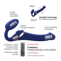 Strap-on-me Multi Orgasm Bendable Strap-on M Night Blue