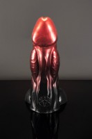 Dildo Twisted Beast Bael Demon Blood (Ombre) střední