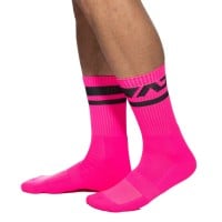 Addicted AD1217 Neon Socks Pink