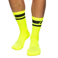 Addicted AD1217 Neon Socks Yellow