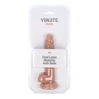 Realistické dildo s varlaty Virgite R32