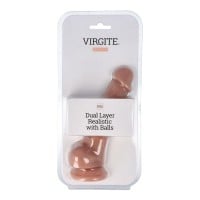 Realistické dildo s varlaty Virgite R33