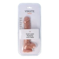 Realistické dildo s varlaty Virgite R23