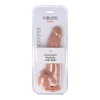 Realistické dildo s varlaty Virgite R29