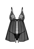 Obsessive Blomentis Babydoll and Thong Set