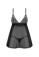 Obsessive Blomentis Babydoll and Thong Set