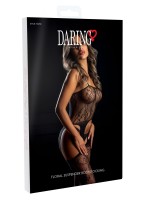 Bodystocking Daring Intimates Floral Suspender