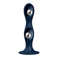 Dildo Satisfyer Double Ball-R tmavo modré