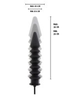 Nafukovací anální dildo Hidden Desire Inflatable Ribbed Plug