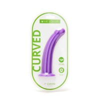 Me You Us 7″ Curved Silicone Dildo Purple