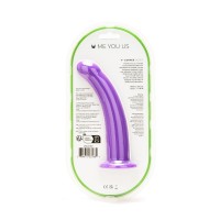 Me You Us 7″ Curved Silicone Dildo Purple