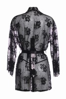 Christine Kimono Graceful Sexy Robe Black