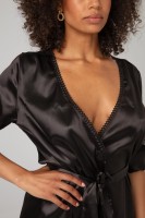 Christine Kimono Sensuality Robe Black