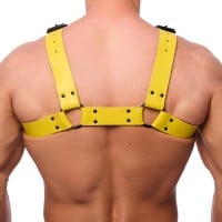 The Red Bulldog Leather Harness Yellow