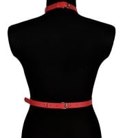 Karess Blanca Leather Women’s Harness Red