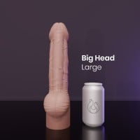 Dildo Erotixxx Toys Big Head Pale Flesh 75% L