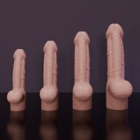 Dildo Erotixxx Toys Big Head Warm Flesh 40% S