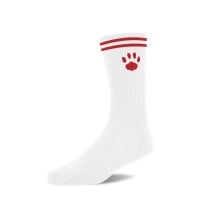 Prowler Red Crew Socks White