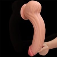 Realistické dildo se stahovací předkožkou Lovetoy 12″