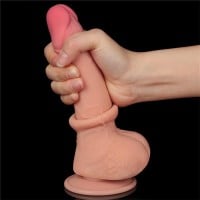 Realistické dildo so sťahovacou predkožkou Lovetoy 7.5″