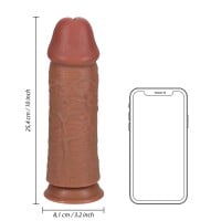 RealRock Extra Thick Dildo Without Balls 10″ Tan