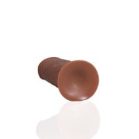 Realistické dildo RealRock Extra Thick Without Balls 8″ Tan