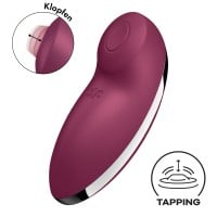 Satisfyer Tap & Climax 2 Lay-on Vibrator Blue