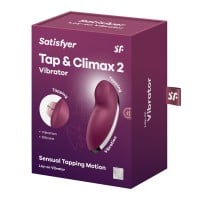 Satisfyer Tap & Climax 2 Lay-on Vibrator Blue