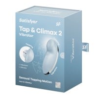 Satisfyer Tap & Climax 2 Lay-on Vibrator Blue