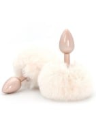 ToyJoy Happiness Enchanting Bunnytail Butt Plug Pink