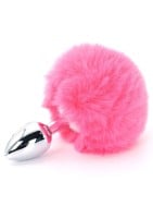 ToyJoy Happiness Enchanting Bunnytail Butt Plug Pink