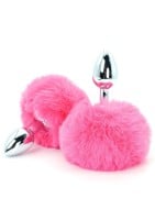 ToyJoy Happiness Enchanting Bunnytail Butt Plug Pink