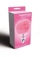 ToyJoy Happiness Enchanting Bunnytail Butt Plug Pink