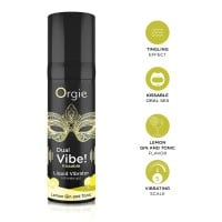 Orgie Dual Vibe! Lemon Gin and Tonic Liquid Vibrator 15 ml