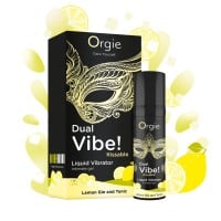 Orgie Dual Vibe! Lemon Gin and Tonic Liquid Vibrator 15 ml